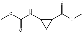 Cyclopropanecarboxylic  acid,  2-[(methoxycarbonyl)amino]-,  methyl  ester Struktur