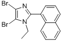 4,5-DIBROMO-1-ETHYL-2-NAPHTHALEN-1-YL-1H-IMIDAZOLE Struktur