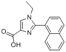 1-ETHYL-2-NAPHTHALEN-1-YL-1H-IMIDAZOLE-4-CARBOXYLIC ACID Struktur