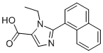 1H-IMIDAZOLE-5-CARBOXYLIC ACID, 1-ETHYL-2-(1-NAPHTHALENYL)- Struktur