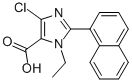 1H-IMIDAZOLE-5-CARBOXYLIC ACID, 4-CHLORO-1-ETHYL-2-(1-NAPHTHALENYL)- Struktur