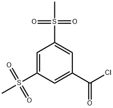 3,5-BIS(METHYLSULFONYL)BENZOYLCHLORIDE
 Struktur