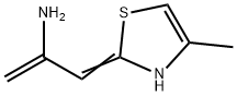 1-Propen-2-amine,  3-(4-methyl-2(3H)-thiazolylidene)- Struktur