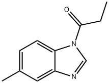 1H-Benzimidazole,  5-methyl-1-(1-oxopropyl)-  (9CI) Struktur