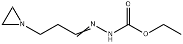 Hydrazinecarboxylic  acid,  2-[3-(1-aziridinyl)propylidene]-,  ethyl  ester Struktur