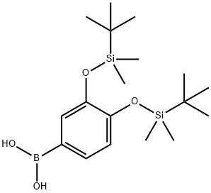 BORONIC ACID, B-[3,4-BIS[[(1,1-DIMETHYLETHYL)DIMETHYLSILYL]OXY]METHYLPHENYL]- Struktur