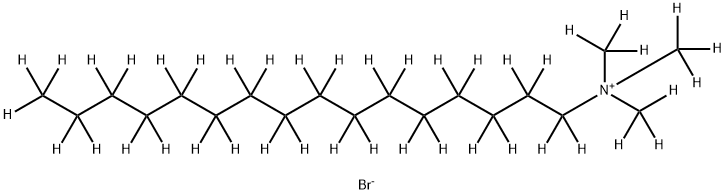 n-HexadecyltriMethylaMMoniuM-d42 BroMide Struktur