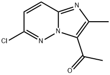 1-(6-CHLORO-2-METHYLIMIDAZO[1,2-B]PYRIDAZIN-3-YL)-ETHANONE Struktur