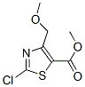 5-Thiazolecarboxylicacid,2-chloro-4-(methoxymethyl)-,methylester(9CI) Struktur