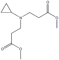 3-[Cyclopropyl-(2-methoxycarbonyl-ethyl)-amino]-propionic acid methyl ester Struktur