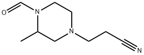 1-Piperazinecarboxaldehyde,4-(2-cyanoethyl)-2-methyl-(7CI) Struktur