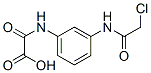 [3-[(2-chloroacetyl)amino]phenyl]carbamoylformic acid Struktur