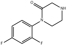 2-Piperazinone, 1-(2,4-difluorophenyl)- Struktur