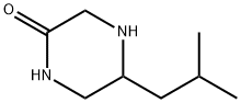 2-Piperazinone,  5-(2-methylpropyl)- Struktur