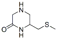 2-Piperazinone,  6-[(methylthio)methyl]- Struktur