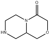 Pyrazino[2,1-c][1,4]oxazin-4(3H)-one,  hexahydro- Struktur