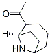 Ethanone, 1-(9-azabicyclo[4.2.1]non-2-yl)-, (1R-exo)- (9CI) Struktur