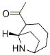 Ethanone, 1-(9-azabicyclo[4.2.1]non-2-yl)-, (1S-exo)- (9CI) Struktur