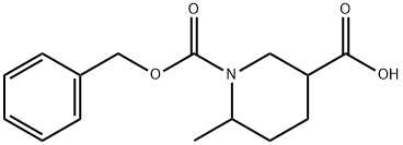 1-(benzyloxycarbonyl)-6-Methylpiperidine-3-carboxylic acid Struktur