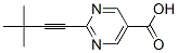 5-Pyrimidinecarboxylic acid, 2-(3,3-dimethyl-1-butynyl)- (9CI) Struktur