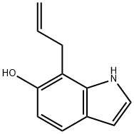 1H-Indol-6-ol, 7-(2-propen-1-yl)- Struktur