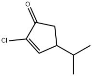 2-Cyclopenten-1-one,  2-chloro-4-(1-methylethyl)- Struktur