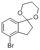 4-Bromo-1,1-(propylenedioxo)-indane Struktur