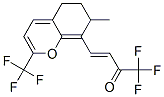 (E)-1,1,1-TRIFLUORO-4-(7-METHYL-2-(TRIFLUOROMETHYL)-6,7-DIHYDRO-5H-CHROMEN-8-YL)BUT-3-EN-2-ONE Struktur