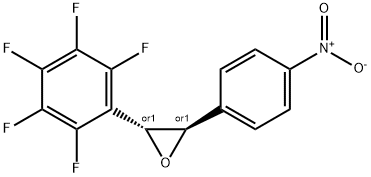 (2R,3R)-2-(4-NITROPHENYL)-3-(PERFLUOROPHENYL)OXIRANE Struktur