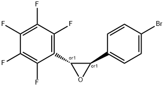 (2R,3R)-2-(4-BROMOPHENYL)-3-(PERFLUOROPHENYL)OXIRANE Struktur