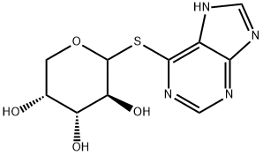 9-BETA-D-ARABINOFURANOSYL-6-MERCAPTOPURINE Struktur