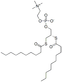 3,5-Dioxa-9-thia-4-phosphanonadecan-1-aminium, 4-hydroxy-N,N,N-trimeth yl-10-oxo-7-((1-oxodecyl)thio)-, hydroxide, inner salt, 4-oxide, (S)- Struktur