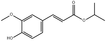 2-Propenoic acid, 3-(4-hydroxy-3-Methoxyphenyl)-, 1-Methylethyl ester, (2E)- Struktur