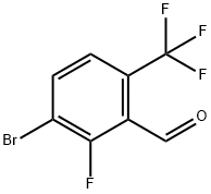 3-BROMO-2-FLUORO-6-(TRIFLUOROMETHYL)BENZALDEHYDE Struktur