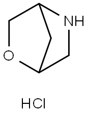 2-Oxa-5-azabicyclo[2.2.1]heptane, hydrochloride (1:1) Struktur