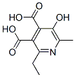 3,4-Pyridinedicarboxylic  acid,  2-ethyl-5-hydroxy-6-methyl- Struktur