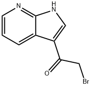 Ethanone, 2-bromo-1-(1H-pyrrolo[2,3-b]pyridin-3-yl)- Struktur