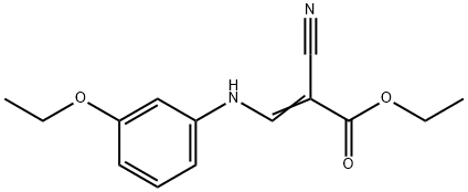 2-Cyano-3-[(3-ethoxyphenyl)aMino]-2-propenoic Acid Ethyl Ester Struktur