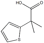 2-methyl-2-(thiophen-2-yl)propanoic acid Struktur