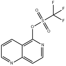 1,6-NAPHTHYRIDIN-5-YLTRIFLUOROMETHANESULFONATE
 Struktur