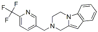 2-([6-(TRIFLUOROMETHYL)PYRIDIN-3-YL]METHYL)-1,2,3,4-TETRAHYDROPYRAZINO[1,2-A]INDOLE Struktur