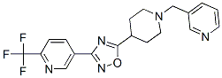 5-(5-[1-(PYRIDIN-3-YLMETHYL)PIPERIDIN-4-YL]-1,2,4-OXADIAZOL-3-YL)-2-(TRIFLUOROMETHYL)PYRIDINE Struktur