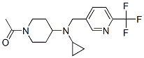 1-ACETYL-N-CYCLOPROPYL-N-([6-(TRIFLUOROMETHYL)PYRIDIN-3-YL]METHYL)PIPERIDIN-4-AMINE Struktur