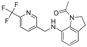 1-ACETYL-N-([6-(TRIFLUOROMETHYL)PYRIDIN-3-YL]METHYL)INDOLIN-7-AMINE Struktur