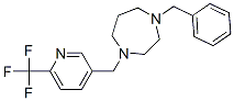 1-BENZYL-4-([6-(TRIFLUOROMETHYL)PYRIDIN-3-YL]METHYL)-1,4-DIAZEPANE Struktur