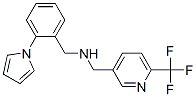 1-[2-(1H-PYRROL-1-YL)PHENYL]-N-([6-(TRIFLUOROMETHYL)PYRIDIN-3-YL]METHYL)METHANAMINE Struktur