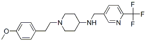 1-[2-(4-METHOXYPHENYL)ETHYL]-N-([6-(TRIFLUOROMETHYL)PYRIDIN-3-YL]METHYL)PIPERIDIN-4-AMINE Struktur