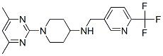 1-(4,6-DIMETHYLPYRIMIDIN-2-YL)-N-([6-(TRIFLUOROMETHYL)PYRIDIN-3-YL]METHYL)PIPERIDIN-4-AMINE Struktur