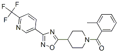 5-(5-[1-(2-METHYLBENZOYL)PIPERIDIN-4-YL]-1,2,4-OXADIAZOL-3-YL)-2-(TRIFLUOROMETHYL)PYRIDINE Struktur