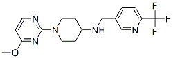 1-(4-METHOXYPYRIMIDIN-2-YL)-N-([6-(TRIFLUOROMETHYL)PYRIDIN-3-YL]METHYL)PIPERIDIN-4-AMINE Struktur